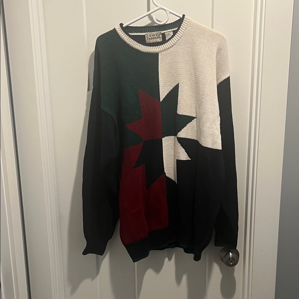 Vintage Cotton Traders Men’s Knit Sweater XLarge 90s sweater